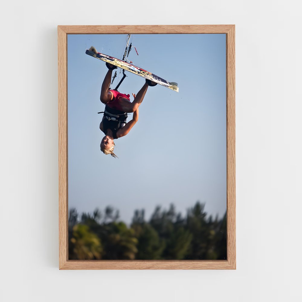 Poster L'Air du Wake – affiche Kitesurf (vue 4)